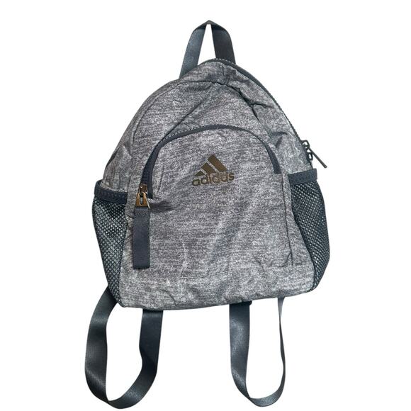 Adidas Linear 3 Mini Backpack Gray Bag - Picture 1 of 2